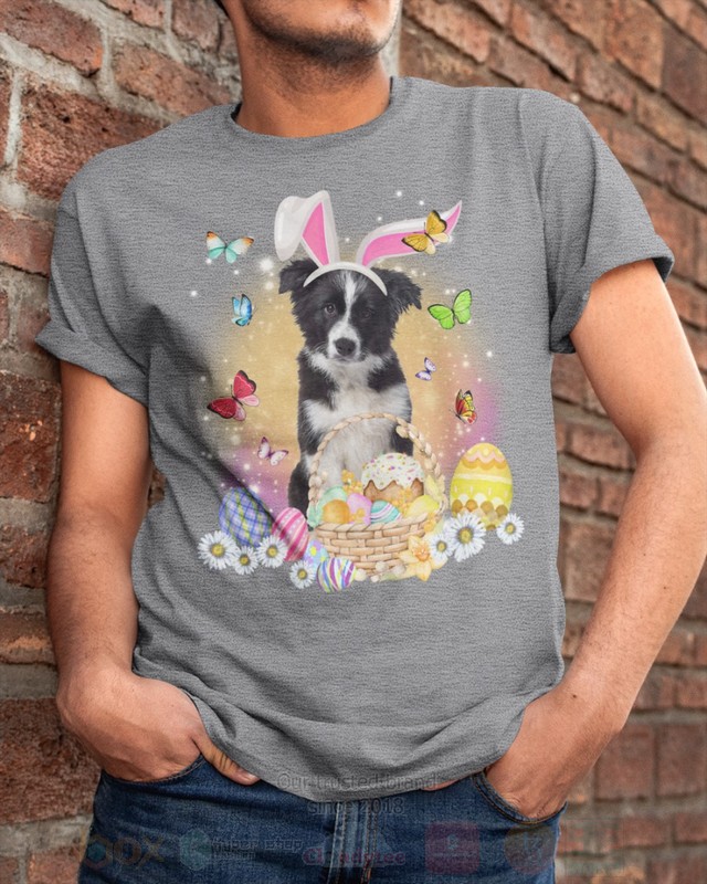 Border Collie Easter Bunny Butterfly 2D Hoodie Shirt 1 2 3