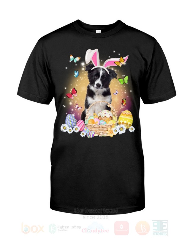 Border Collie Easter Bunny Butterfly 2D Hoodie Shirt 1 2 3 4