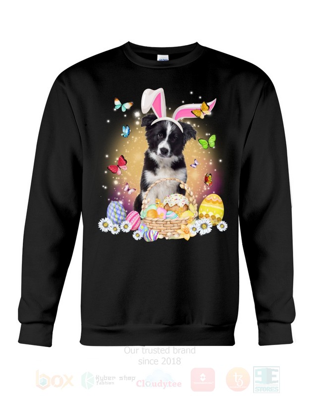 Border Collie Easter Bunny Butterfly 2D Hoodie Shirt 1 2 3 4 5 6 7 8 9 10 11 12