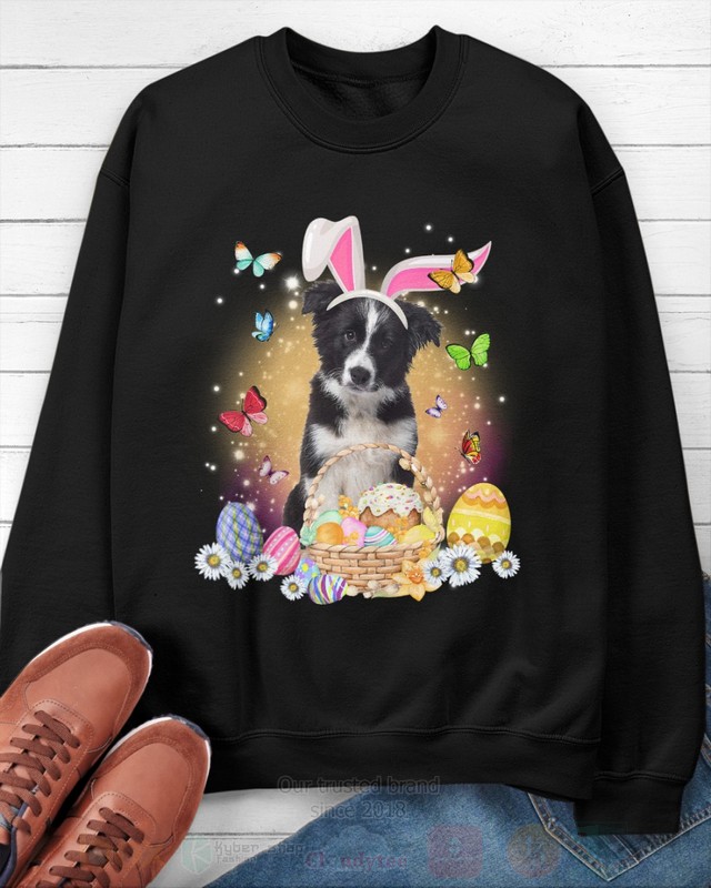 Border Collie Easter Bunny Butterfly 2D Hoodie Shirt 1 2 3 4 5 6 7 8 9 10 11 12 13 14