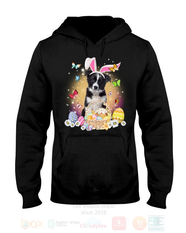 Border Collie Easter Bunny Butterfly 2D Hoodie Shirt 1 2 3 4 5 6 7 8 9 10 11 12 13 14 15