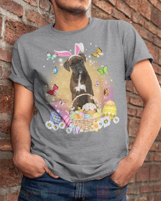 Brindle Boxer Easter Bunny Butterfly 2D Hoodie Shirt 1 2 3