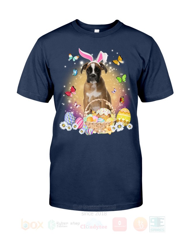 Brown Boxer Easter Bunny Butterfly 2D Hoodie Shirt 1 2 3 4 5 6 7 8