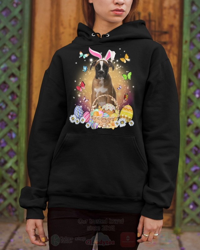 Brown Boxer Easter Bunny Butterfly 2D Hoodie Shirt 1 2 3 4 5 6 7 8 9 10 11 12 13 14 15 16 17