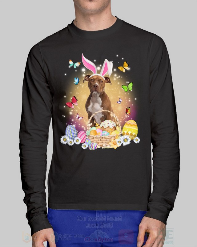 Brown Pitbull Easter Bunny Butterfly 2D Hoodie Shirt 1 2 3 4 5 6 7 8 9 10 11 12 13 14 15 16 17 18 19 20 21