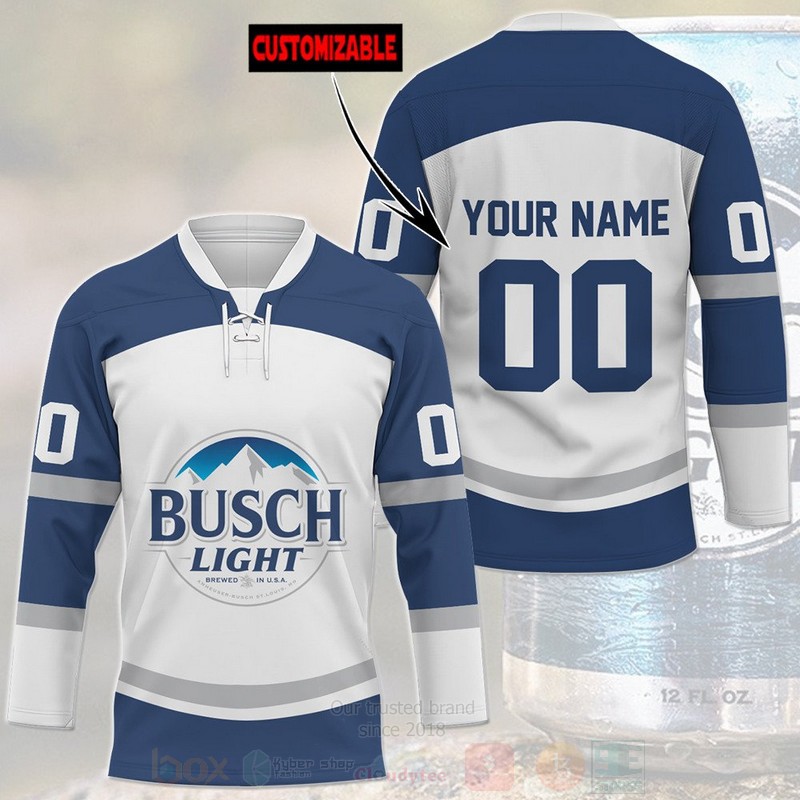 Busch Light Personalized Hockey Jersey Shirt