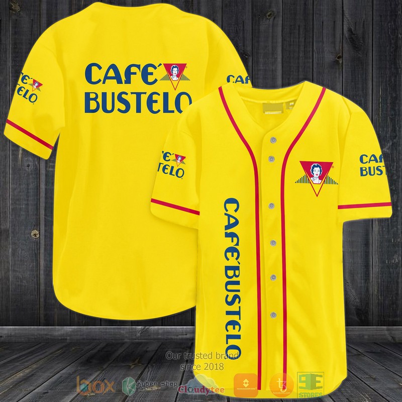 Cafe Bustelo yellow Baseball Jersey