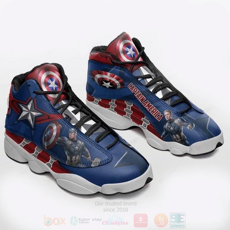Captain America Marvel Air Jordan 13 Shoes