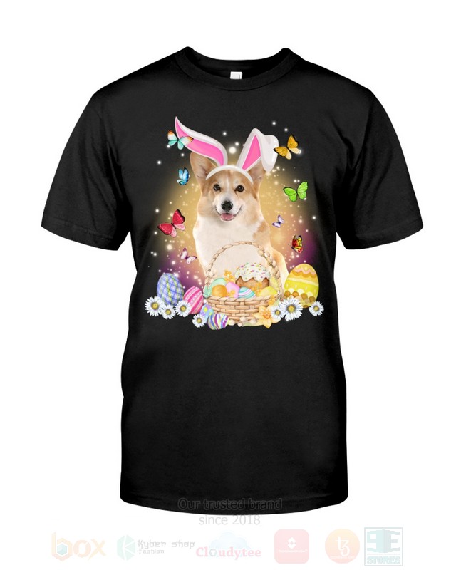 Corgi Easter Bunny Butterfly 2D Hoodie Shirt 1 2 3 4