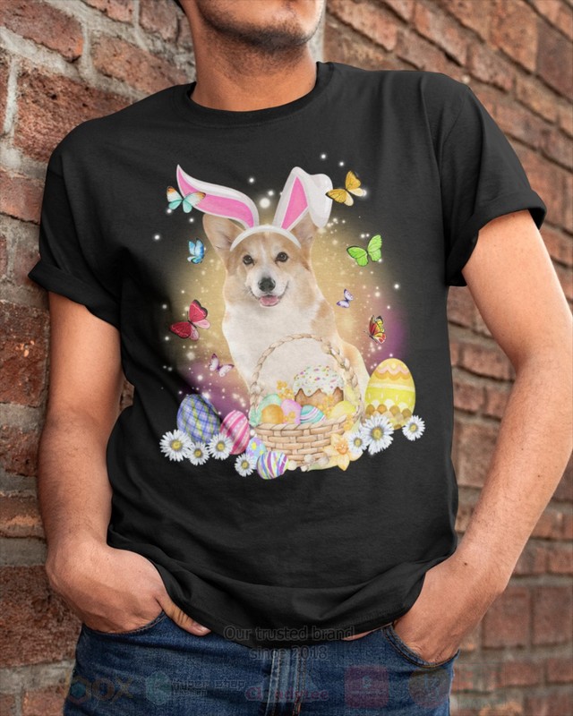 Corgi Easter Bunny Butterfly 2D Hoodie Shirt 1 2 3 4 5 6 7