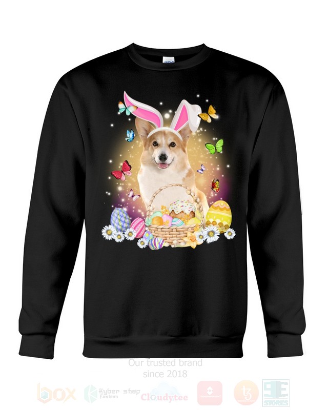 Corgi Easter Bunny Butterfly 2D Hoodie Shirt 1 2 3 4 5 6 7 8 9 10 11 12