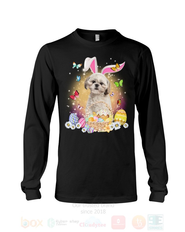 Cream Shih Tzu Easter Bunny Butterfly 2D Hoodie Shirt 1 2 3 4 5 6 7 8 9 10 11 12 13 14 15 16 17 18 19
