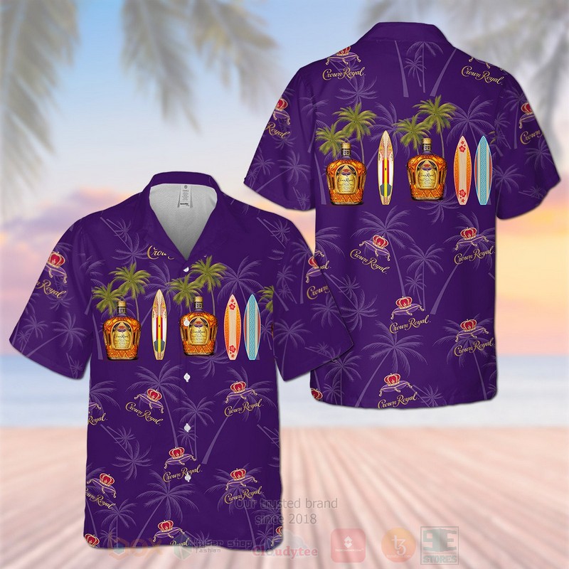 Crown Royal Purple Coconut Hawaiian Shirt