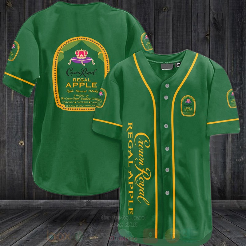 Crown Royal Regal Apple Baseball Jersey Shirt