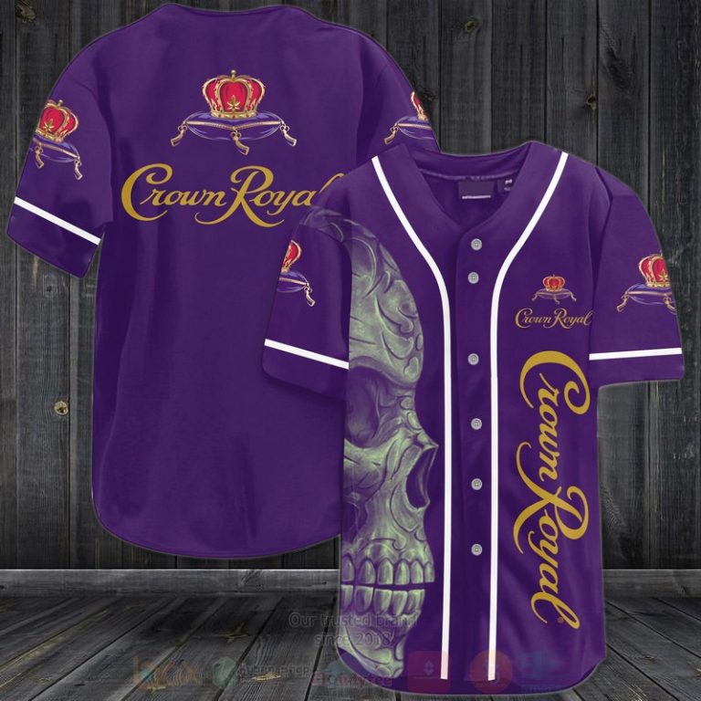 Crown Royal Skull Baseball Jersey Shirt