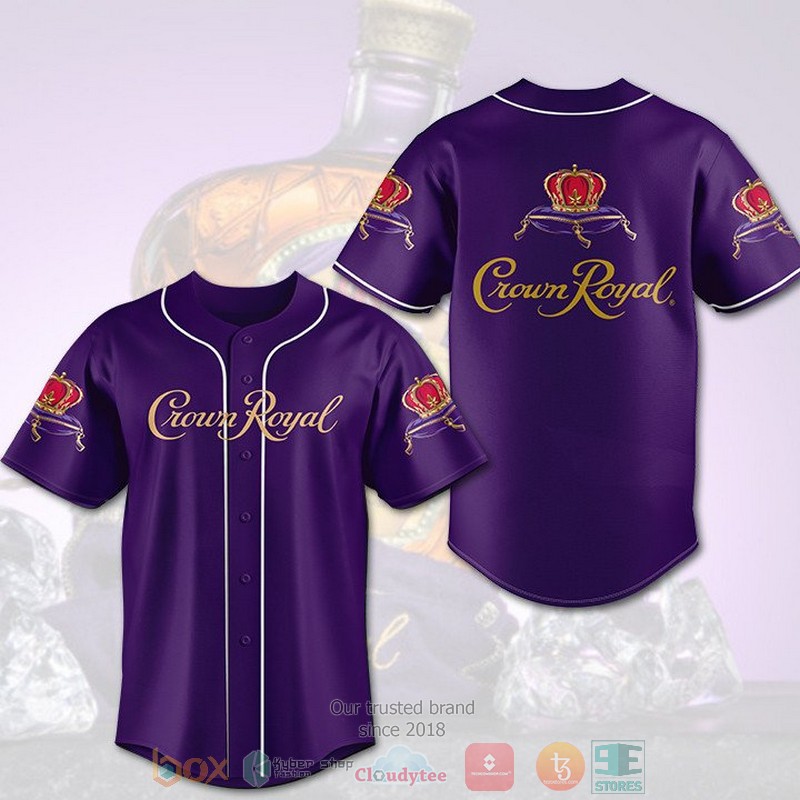 Crown Royal dark purple Baseball Jersey
