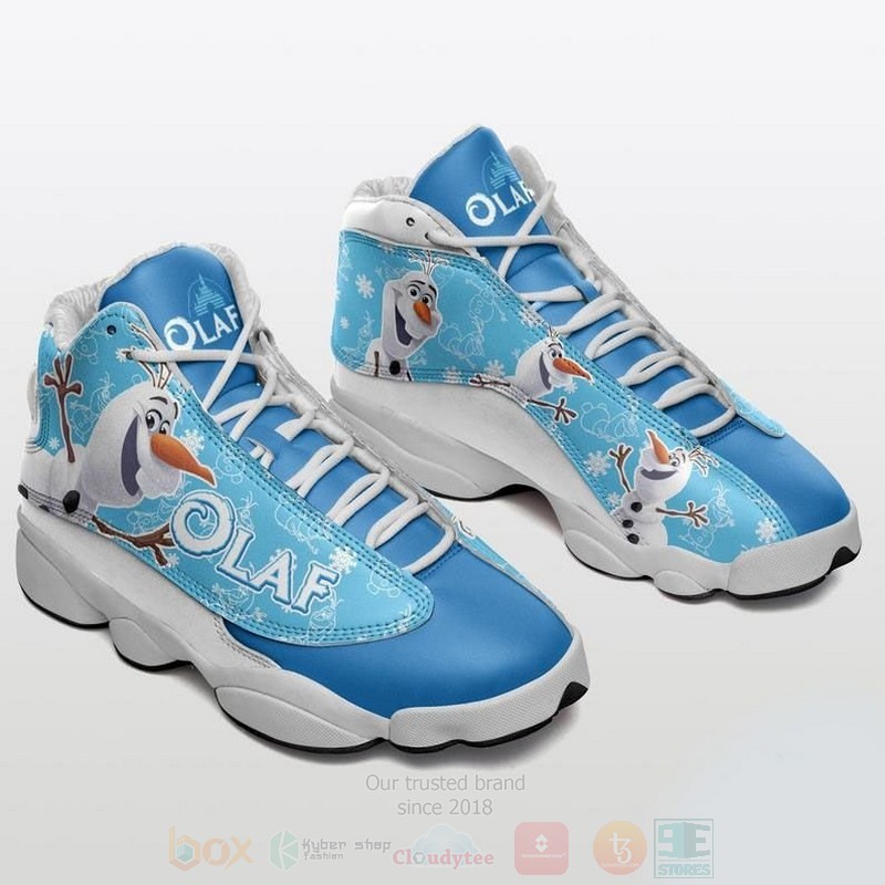 Disney Olaf The Frozen Disney Cartoon Air Jordan 13 Shoes