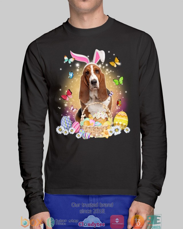 Easter Bunny Basset Hound 2d shirt hoodie 1 2 3 4 5