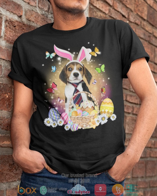 Easter Bunny Beagle cravat 2d shirt hoodie 1