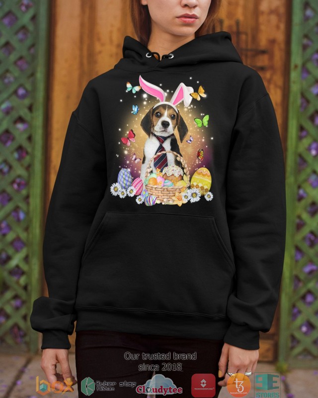 Easter Bunny Beagle cravat 2d shirt hoodie 1 2 3 4