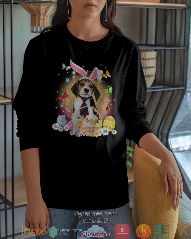 Easter Bunny Beagle cravat 2d shirt hoodie 1 2 3 4 5 6