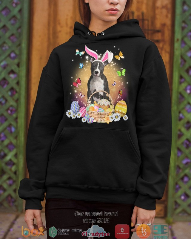 Easter Bunny Blue Nose Pitbull 2d shirt hoodie 1 2 3 4