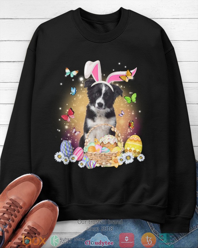 Easter Bunny Border Collie 2d shirt hoodie 1 2 3