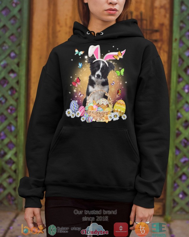 Easter Bunny Border Collie 2d shirt hoodie 1 2 3 4