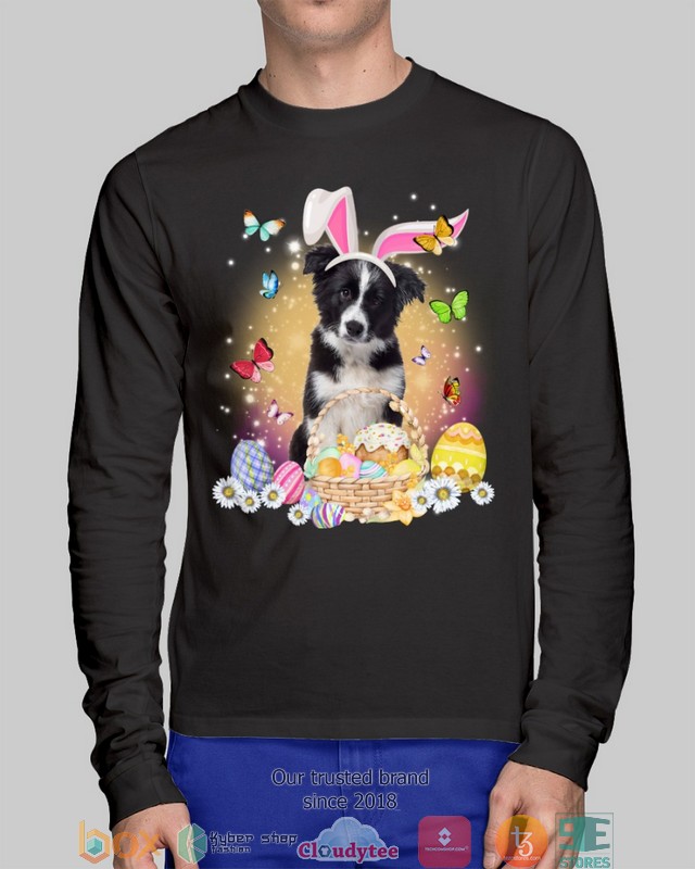 Easter Bunny Border Collie 2d shirt hoodie 1 2 3 4 5