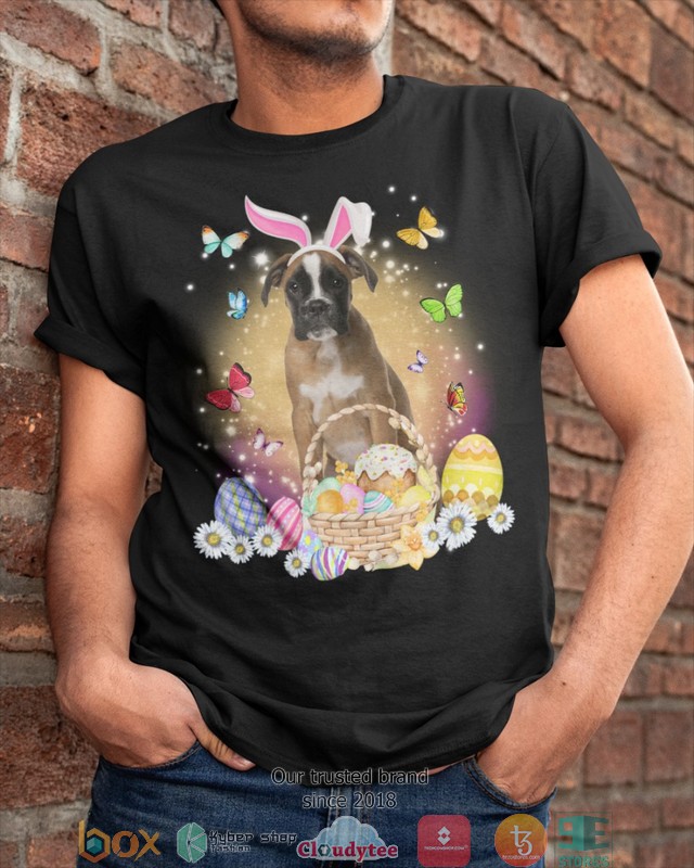 Easter Bunny Brown Boxer 2d shirt hoodie 1