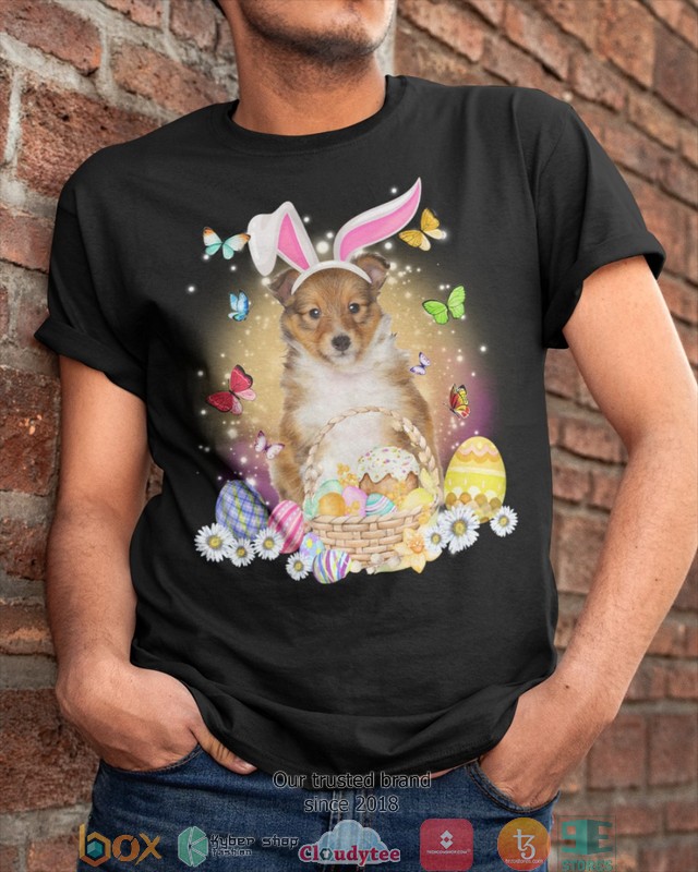 Easter Bunny Shetland Sheepdog 2d shirt hoodie 1