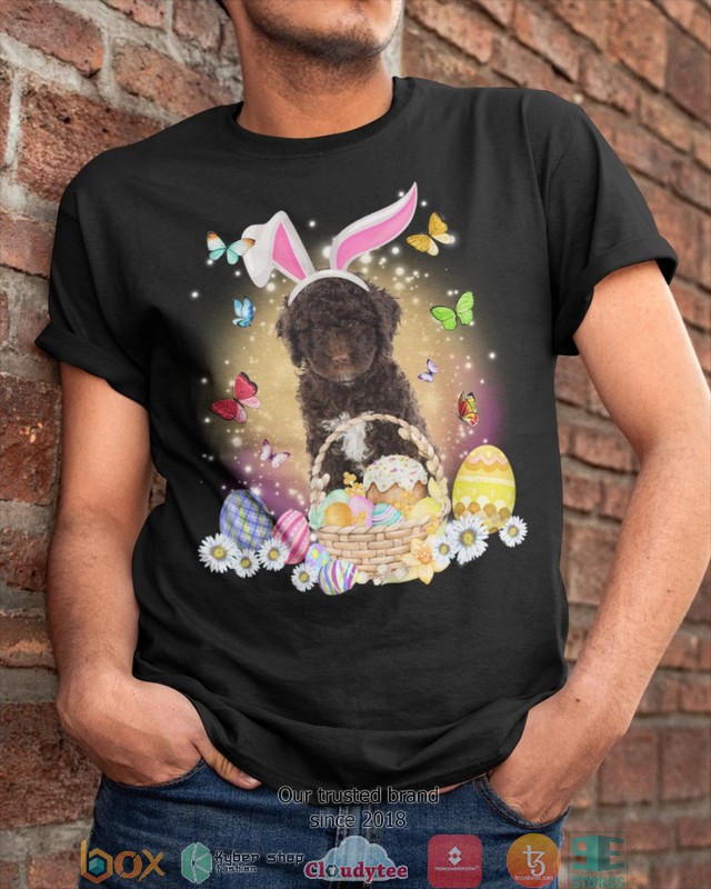 Easter Bunny Spanish Water Dog 2d shirt hoodie 1
