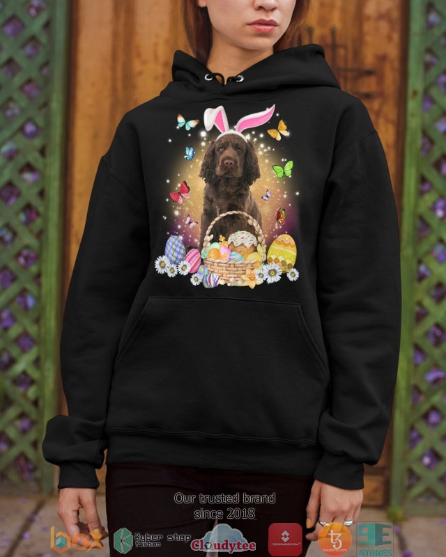 Easter Bunny Sussex Spaniel 2d shirt hoodie 1 2 3 4