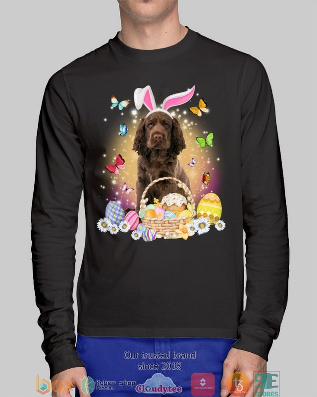 Easter Bunny Sussex Spaniel 2d shirt hoodie 1 2 3 4 5