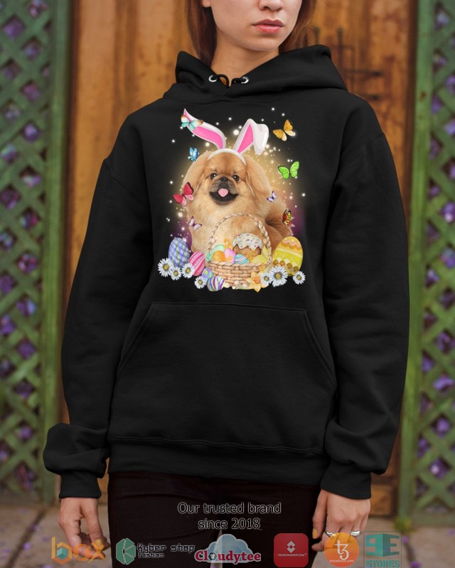Easter Bunny Tan Pekingese 2d shirt hoodie 1 2 3 4