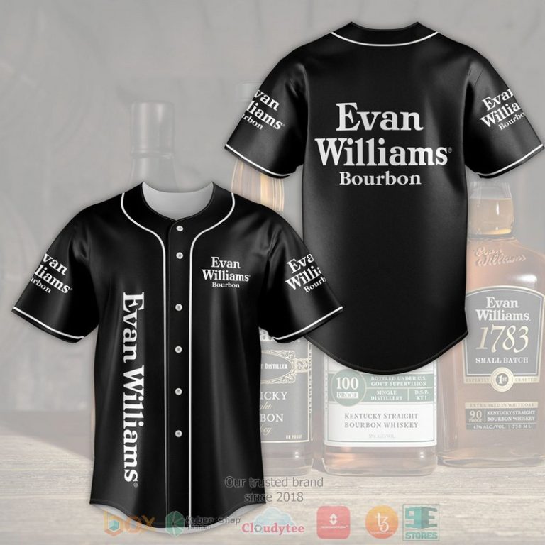 Evan Williams Bourbon Baseball Jersey