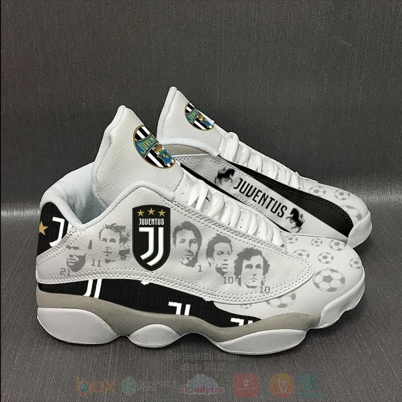 FC Juventus Football Team Air Jordan 13 Shoes