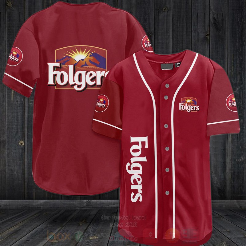 Folgers Baseball Jersey Shirt
