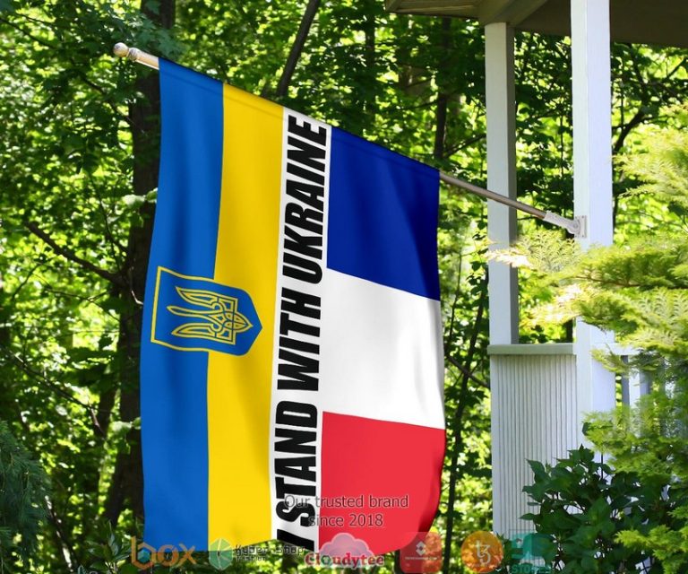 France I Stand With Ukraine Flag 1 2