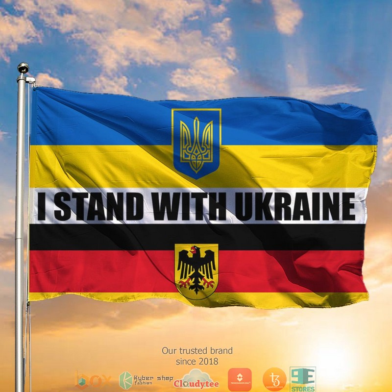 German I Stand With Ukraine Flag