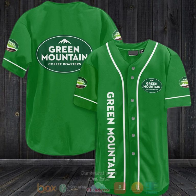 Green Mountain Coffee Roasters green Baseball Jersey