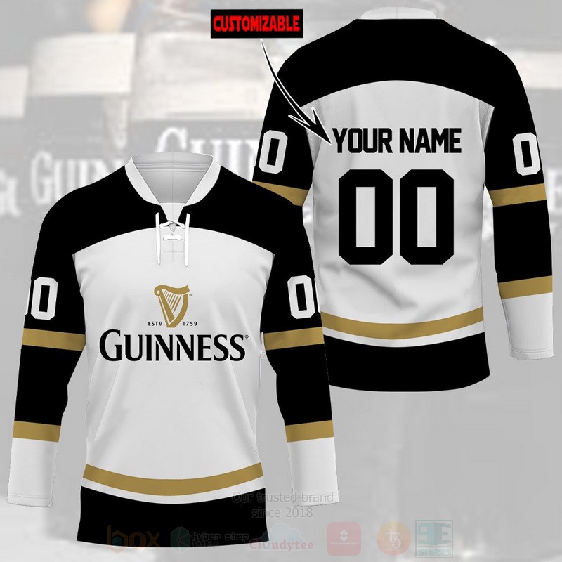 Gunness Beer Personalized Hockey Jersey Shirt