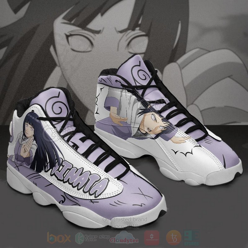Hyuga Hinata Naruto Custom Anime Air Jordan 13 Shoes