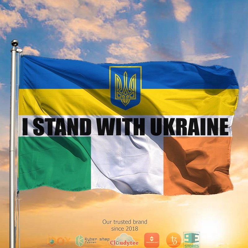 Ireland I Stand With Ukraine Flag
