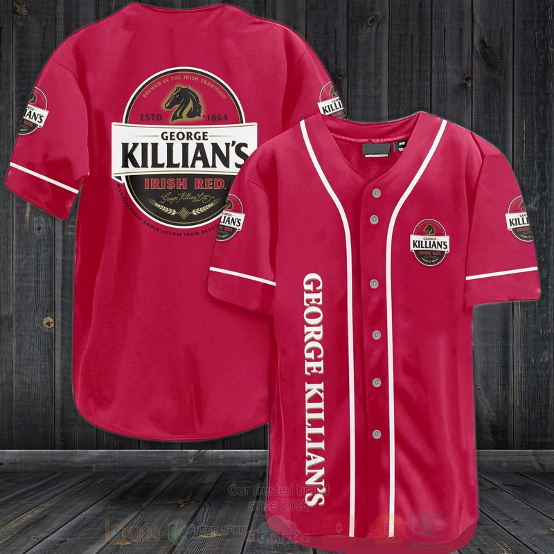 Killians Irish Red Baseball Jersey Shirt
