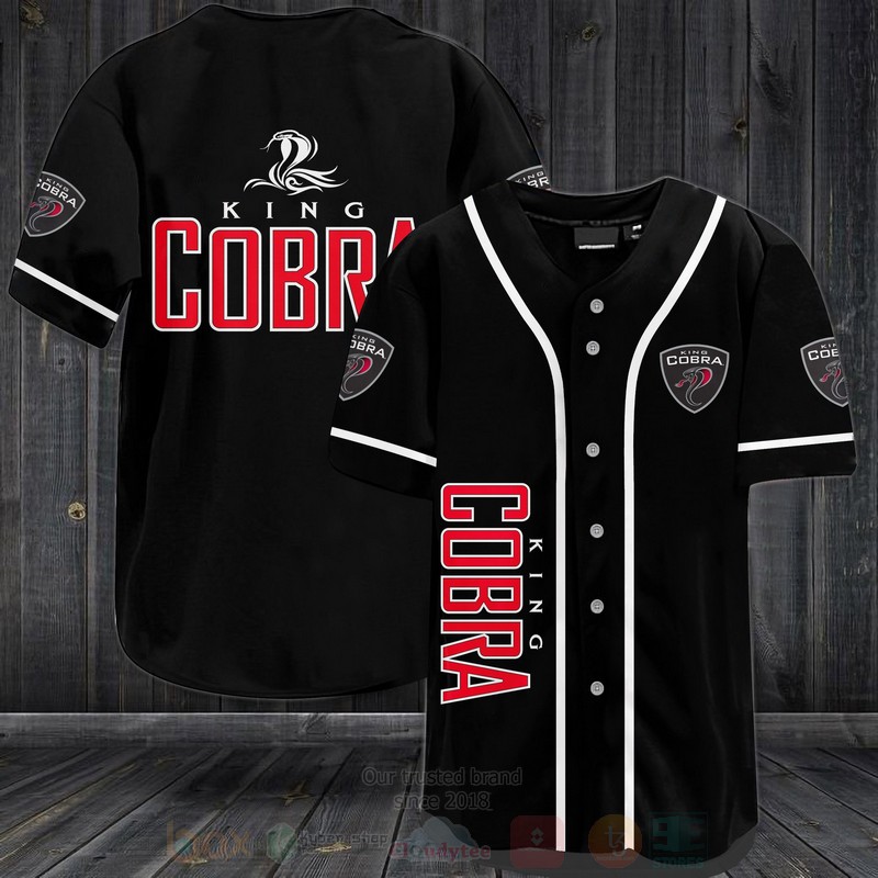 King Cobra Malt Liquor Label Baseball Jersey Shirt