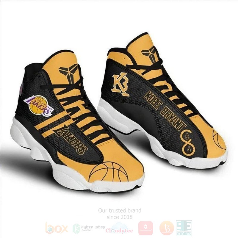 Kobe Bryant Football Los Angeles Lakers NBA Air Jordan 13 Shoes