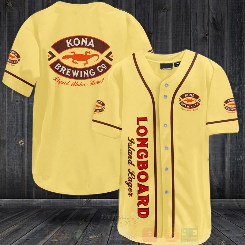 Kona Brewing Company Baseball Jersey Shirt