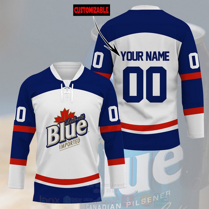 Labatt Blue Personalized Hockey Jersey Shirt