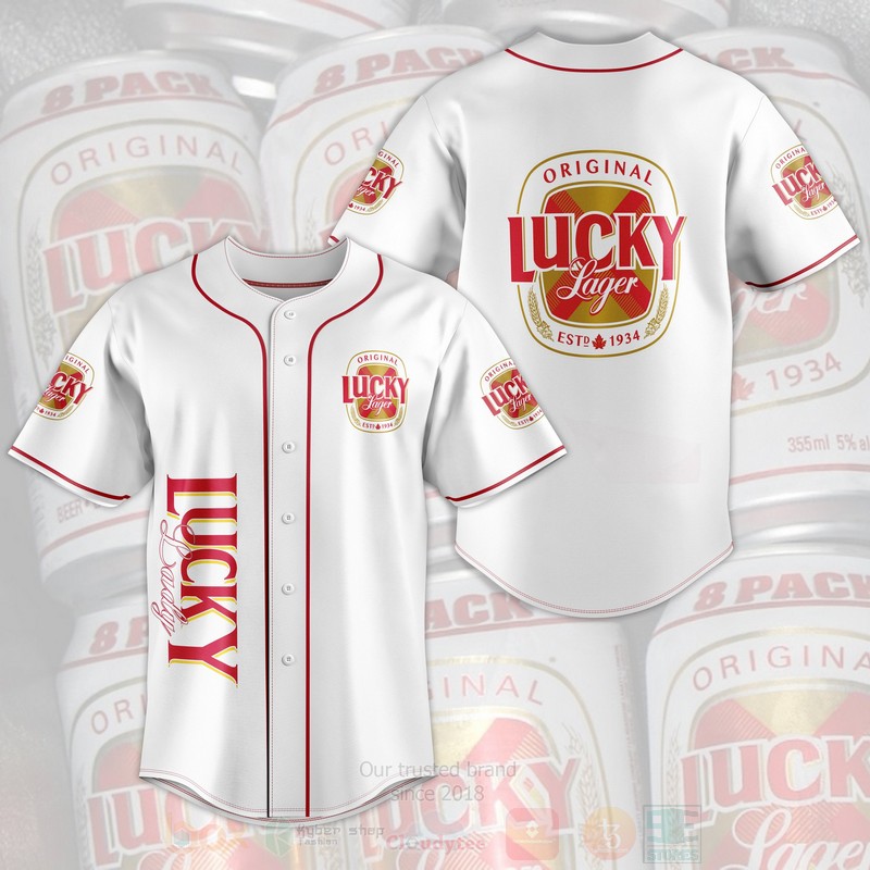 Lucky Lager Baseball Jersey Shirt